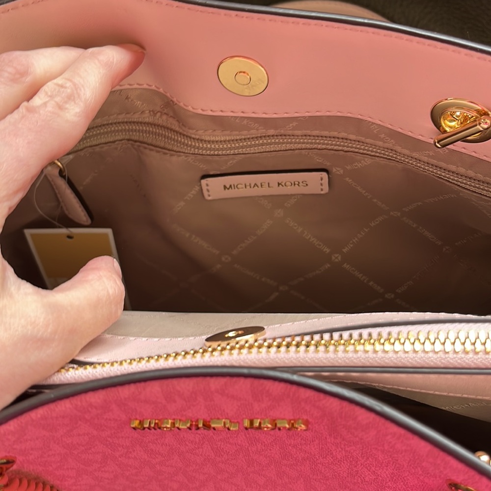 Michael Kors blush color drop satchel - Picture 12 of 13